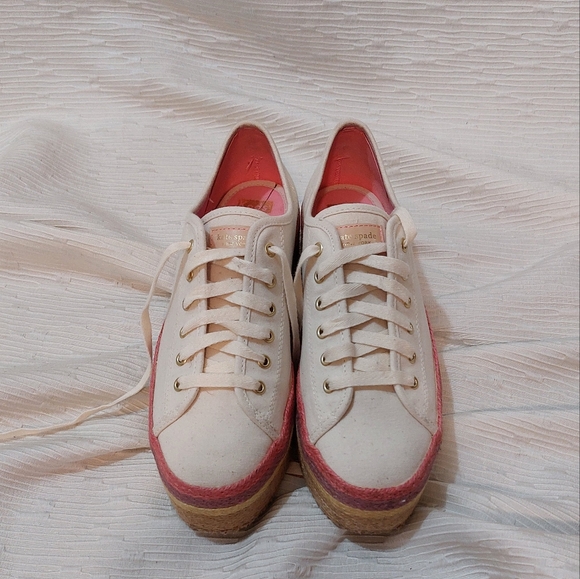 Keds Cream and Pink Espadrille Sneakers - Picture 7 of 13